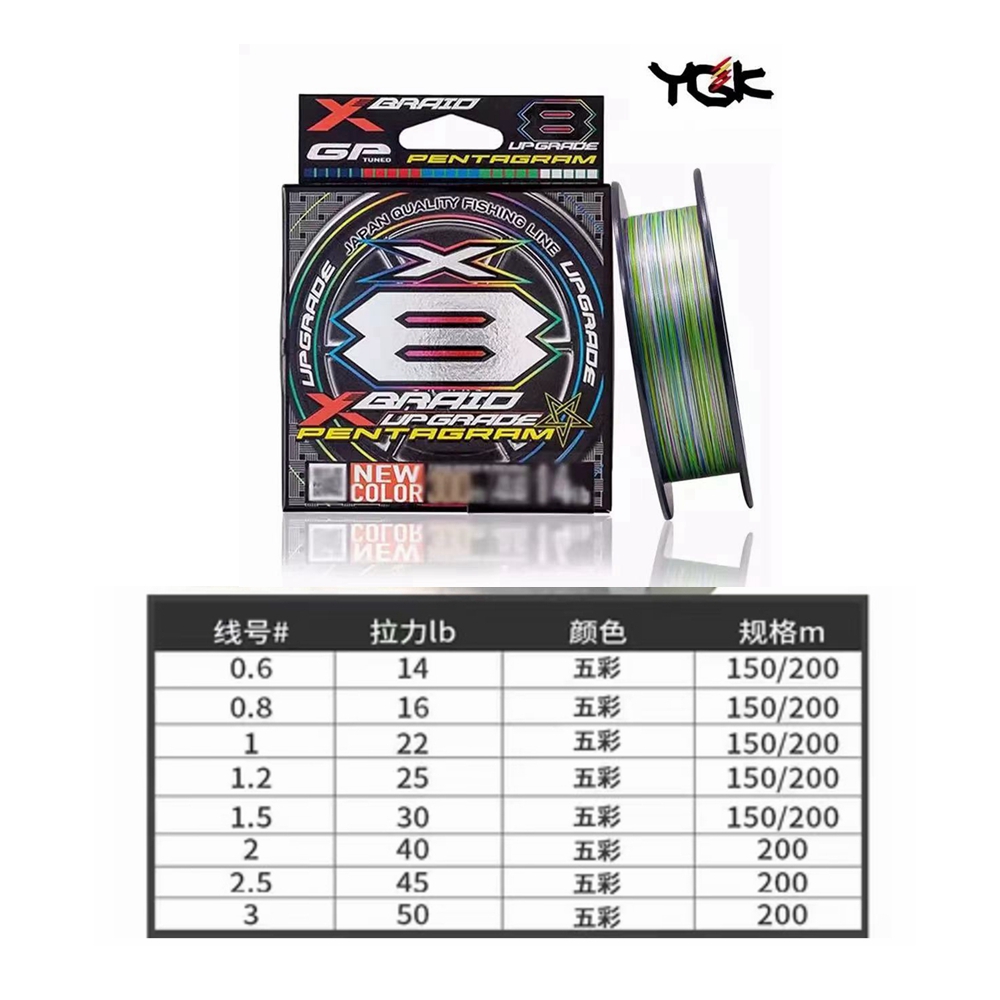 YGK X BRAID Upgrade X8 PENTAGR - огляд і ціна Ice Fishing Line