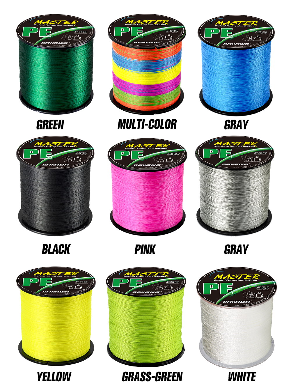 BAKAWA 4 Strands Braided PE Fi - огляд і ціна Ice Fishing Line